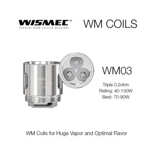 Wismec WM03 Triple 02ohm изпарителна глава Wismec WM03 Triple 02ohm изпарителна глава