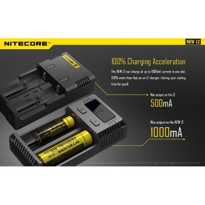 Nitecore Intellicharger New i2 - зарядно устройство с две гнезда Nitecore Intellicharger New i2 - зарядно устройство с две гнезда